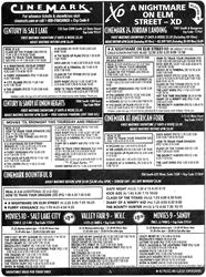 Newspaper advertisement for Cinemark theaters. - , Utah
